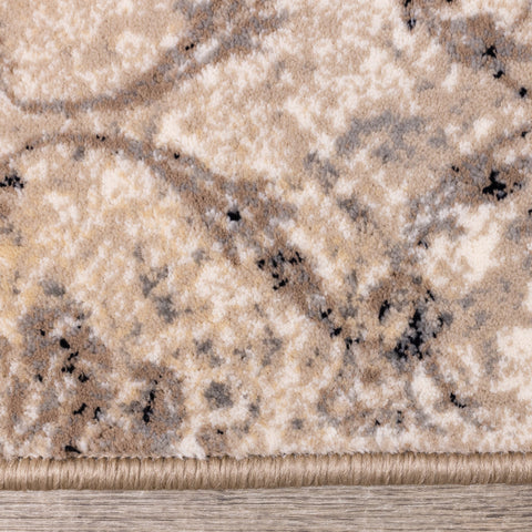 Abbey Beige Taupe Elegant Rug by Kalora Interiors
