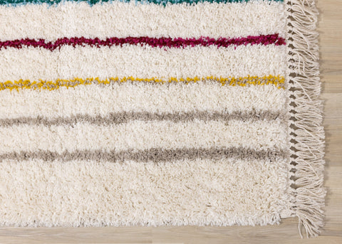 Bora Double Rainbow Shag Rug by Kalora Interiors