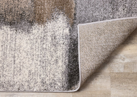 Breeze Blue Grey Simple Patches Rug by Kalora Interiors
