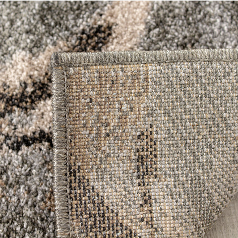 Breeze Grey Brown Ogee Area Rug by Kalora Interiors