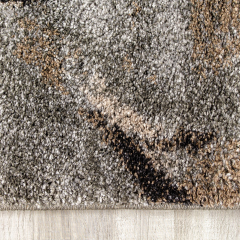 Breeze Grey Brown Ogee Area Rug by Kalora Interiors