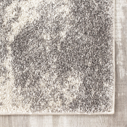 Breeze Serene Collection Grey Cream Area Rug by Kalora Interiors