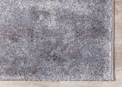 Breeze Grey Cream Blue Distressed Rug by Kalora Interiors