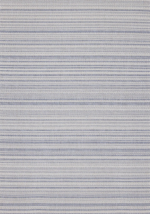 Canopy Outdoor Grey Blue Striped Indoor/Outdoor Rug by Kalora Interiors