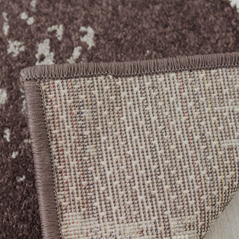 Castella 3768_271 Brown Ink Strokes Abstract Area Rug by Novelle Home