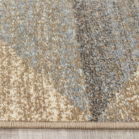 Castella 8650_5525 Blue Grey Sets of Three Sides Area Rug by Novelle Home