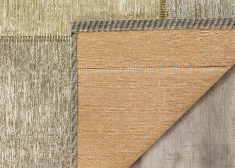 Cathedral 5309_09 Cream Grey Distressed Patchwork Area Rug by Kalora Interiors