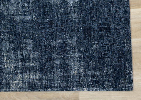 Cathedral Deep Blue Tree Bark Rug by Kalora Interiors
