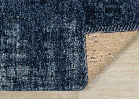 Cathedral Deep Blue Tree Bark Rug by Kalora Interiors