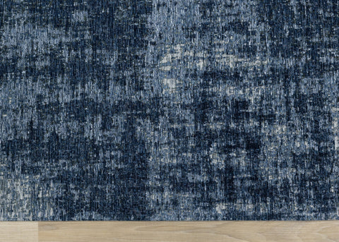 Cathedral Deep Blue Tree Bark Rug by Kalora Interiors