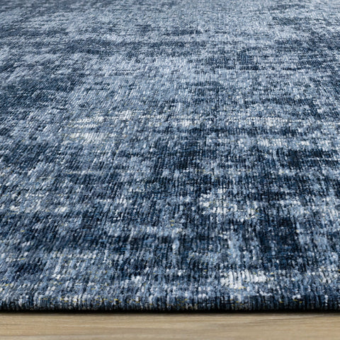Cathedral Deep Blue Tree Bark Rug by Kalora Interiors