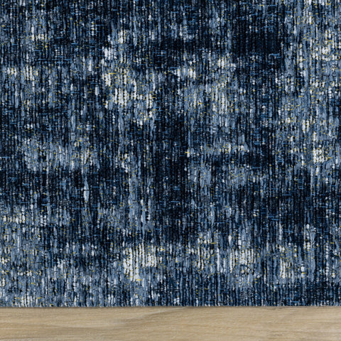 Cathedral Deep Blue Tree Bark Rug by Kalora Interiors