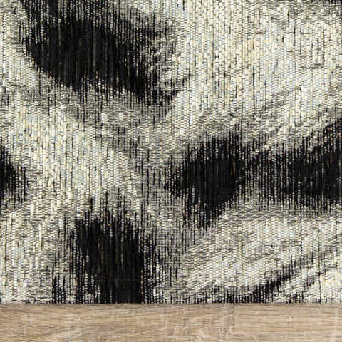 Cathedral 5388_14 Grey Black Leopard Print Rug By Kalora Interiors