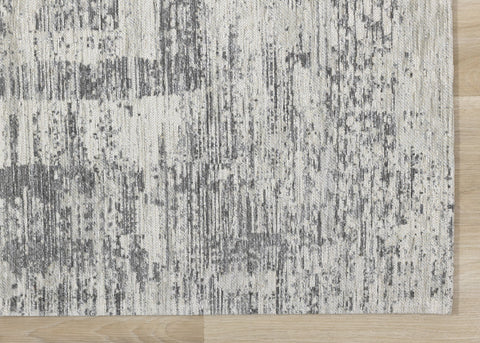 Cathedral Grey Faded Borders Rug by Kalora Interiors