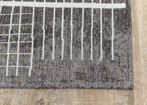 Cathedral Grey Grid Patterns Rug by Kalora Interiors