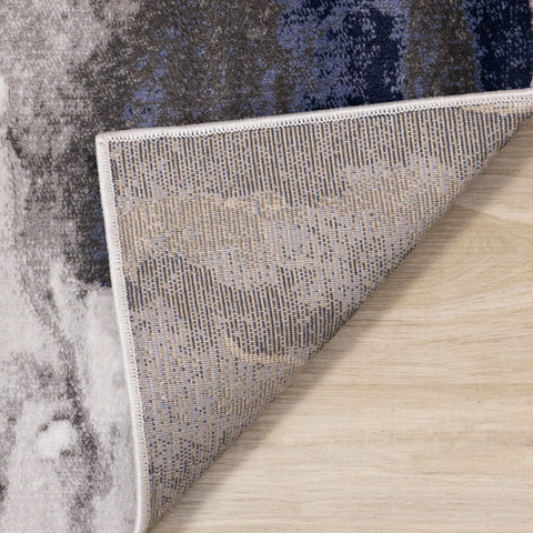 Chorus Blue Grey Calm Sky Rug by Kalora Interiors