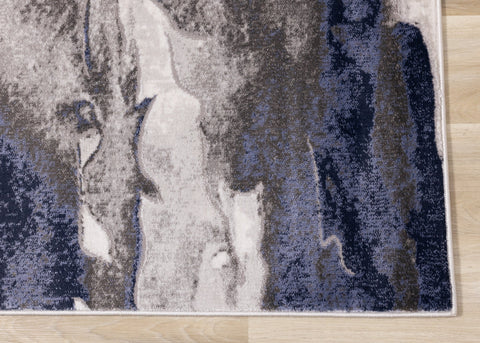 Chorus Blue Grey Calm Sky Rug by Kalora Interiors