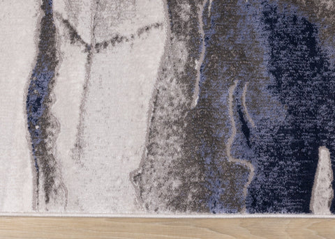 Chorus Blue Grey Calm Sky Rug by Kalora Interiors