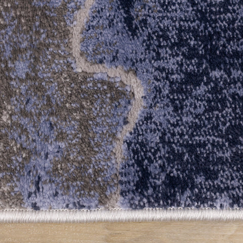 Chorus Blue Grey Calm Sky Rug by Kalora Interiors