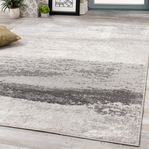 Converge A018_9636 Grey Fog Distressed Area Rug by Novelle Home