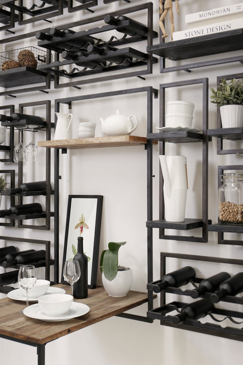 D-Bodhi Metal Frame Wall Box | Black | Type D | by LH Imports