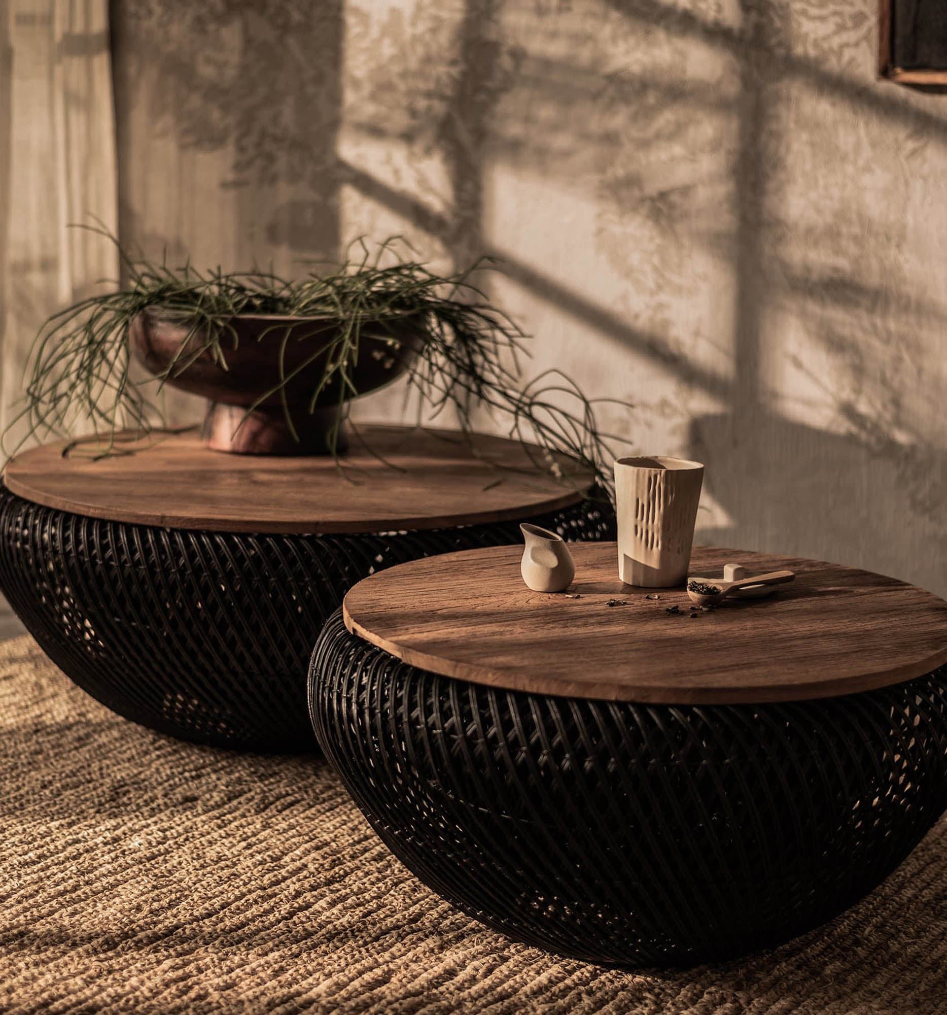 D-Bodhi Wave Coffee Table | Black | by LH Imports | Furniture Envy