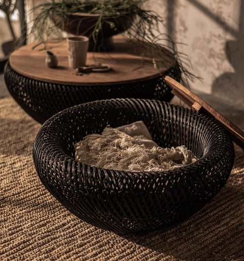 D-Bodhi Wave Coffee Table | Black | by LH Imports
