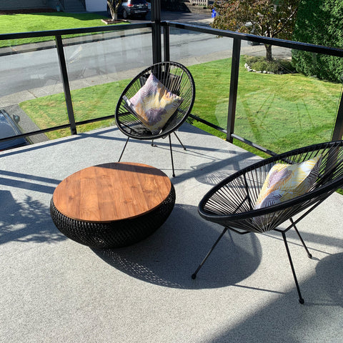 D-Bodhi Wave Coffee Table | Black | by LH Imports
