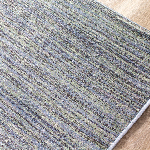 Dais 18097_140 Striped Green Grey Blended Area Rug by Novelle Home