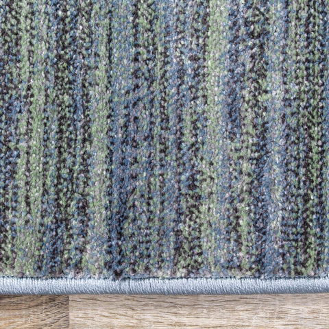 Dais 18097_140 Striped Green Grey Blended Area Rug by Novelle Home
