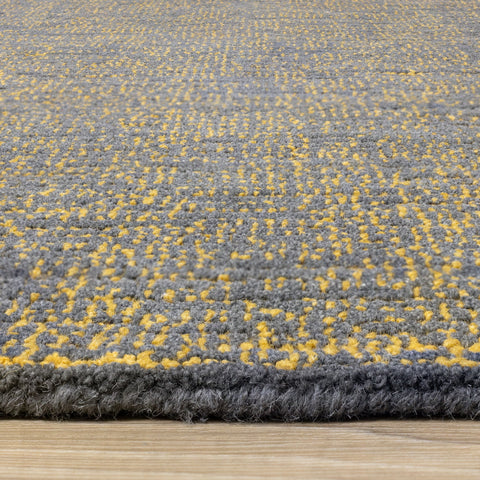 Dawson Yellow Grey Hand Tufted Rug by Kalora Interiors