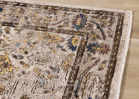 Evora Beige Brown Elegant Rug by Kalora Interiors