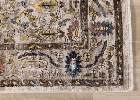 Evora Beige Brown Elegant Rug by Kalora Interiors
