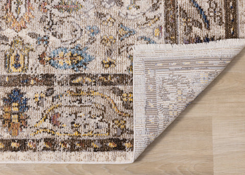 Evora Beige Brown Elegant Rug by Kalora Interiors