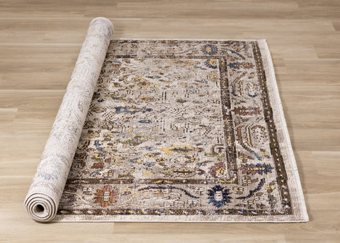 Evora Beige Brown Elegant Rug by Kalora Interiors