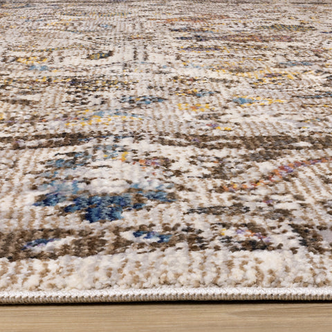 Evora Beige Brown Elegant Rug by Kalora Interiors