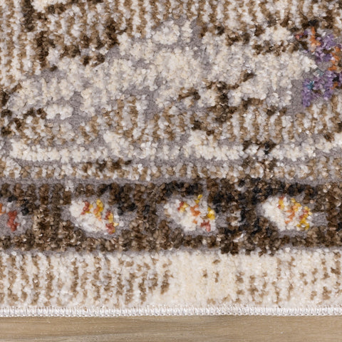 Evora Beige Brown Elegant Rug by Kalora Interiors