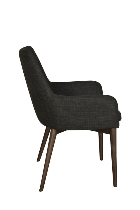 Fritz Arm Chair | Dark Grey | by LH Imports