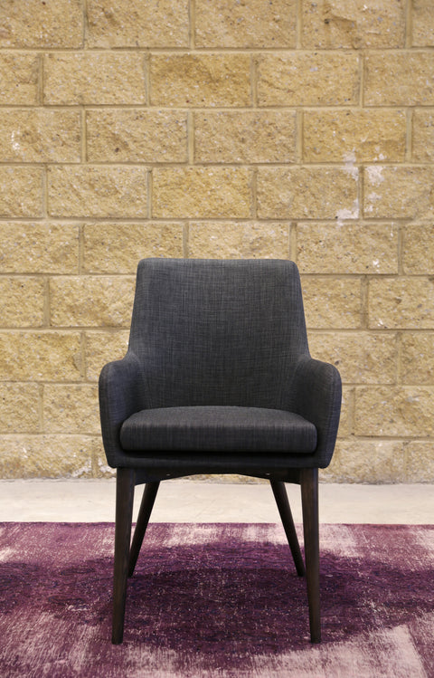 Fritz Arm Chair | Dark Grey | by LH Imports