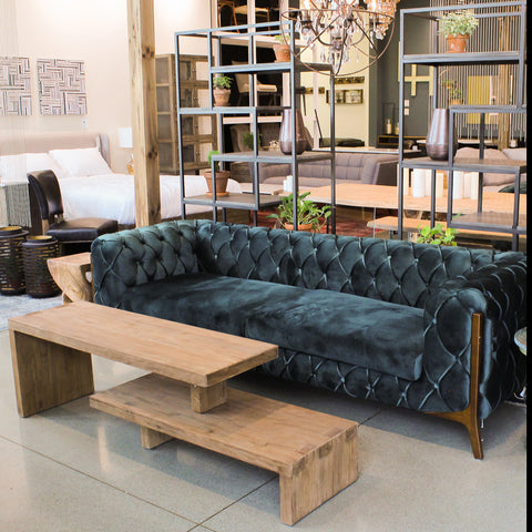 Barnaby Sofa Emerald Velvet by LH Imports