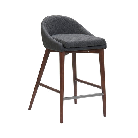 Mila Counter Stool | Dark Grey | by LH Imports