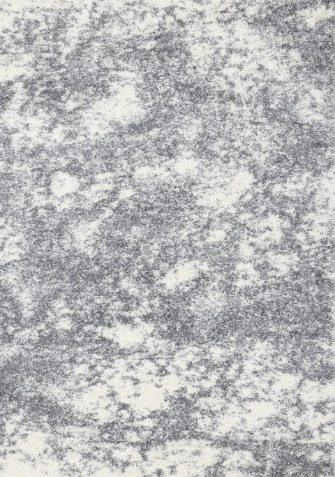 Fergus White Grey Wispy Clouds Rug by Kalora Interiors