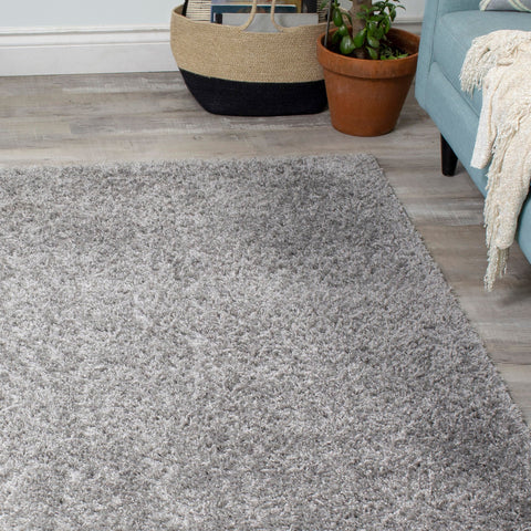 Fili 8000_90 Grey Shag Area Rug by Novelle Home