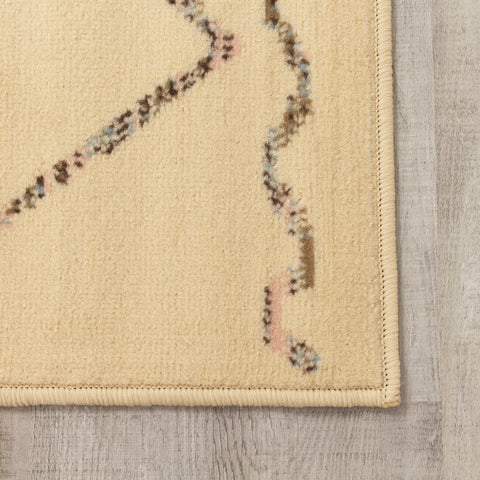Fiona 3546_5835 Cream Beige Quirky Trellis Area Rug by Novelle Home
