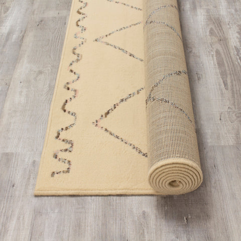 Fiona 3546_5835 Cream Beige Quirky Trellis Area Rug by Novelle Home
