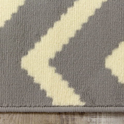 Fiona 3572_9944 Grey Classy Diamond Pattern Area Rug by Novelle Home