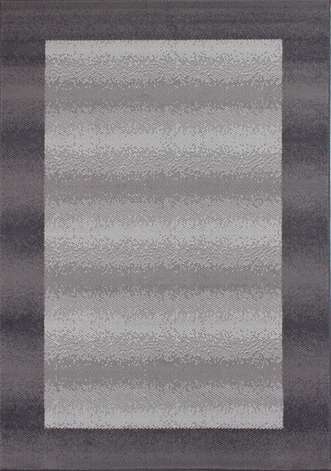 Fiona 3612_9922 Grey Dark Border Rug by Novelle Home