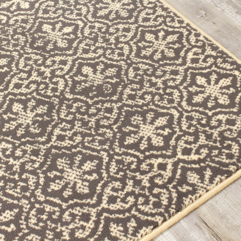 Fiona 3615_7935 Cream Grey Small Suns Area Rug by Novelle Home