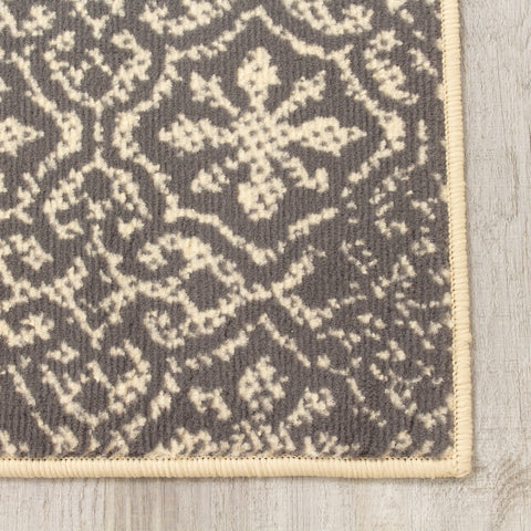 Fiona 3615_7935 Cream Grey Small Suns Area Rug by Novelle Home
