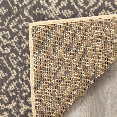 Fiona 3615_7935 Cream Grey Small Suns Area Rug by Novelle Home